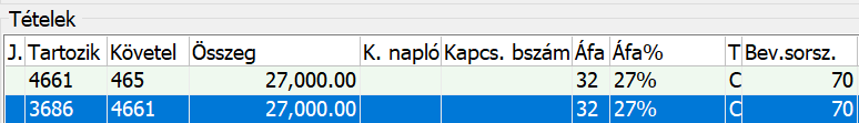 Példa a vámhatározat pénzforgalmi szemléletű könyvelésére