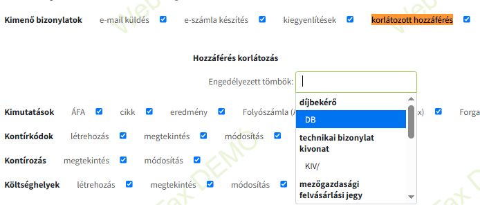 Korlátozott hozzárférés
