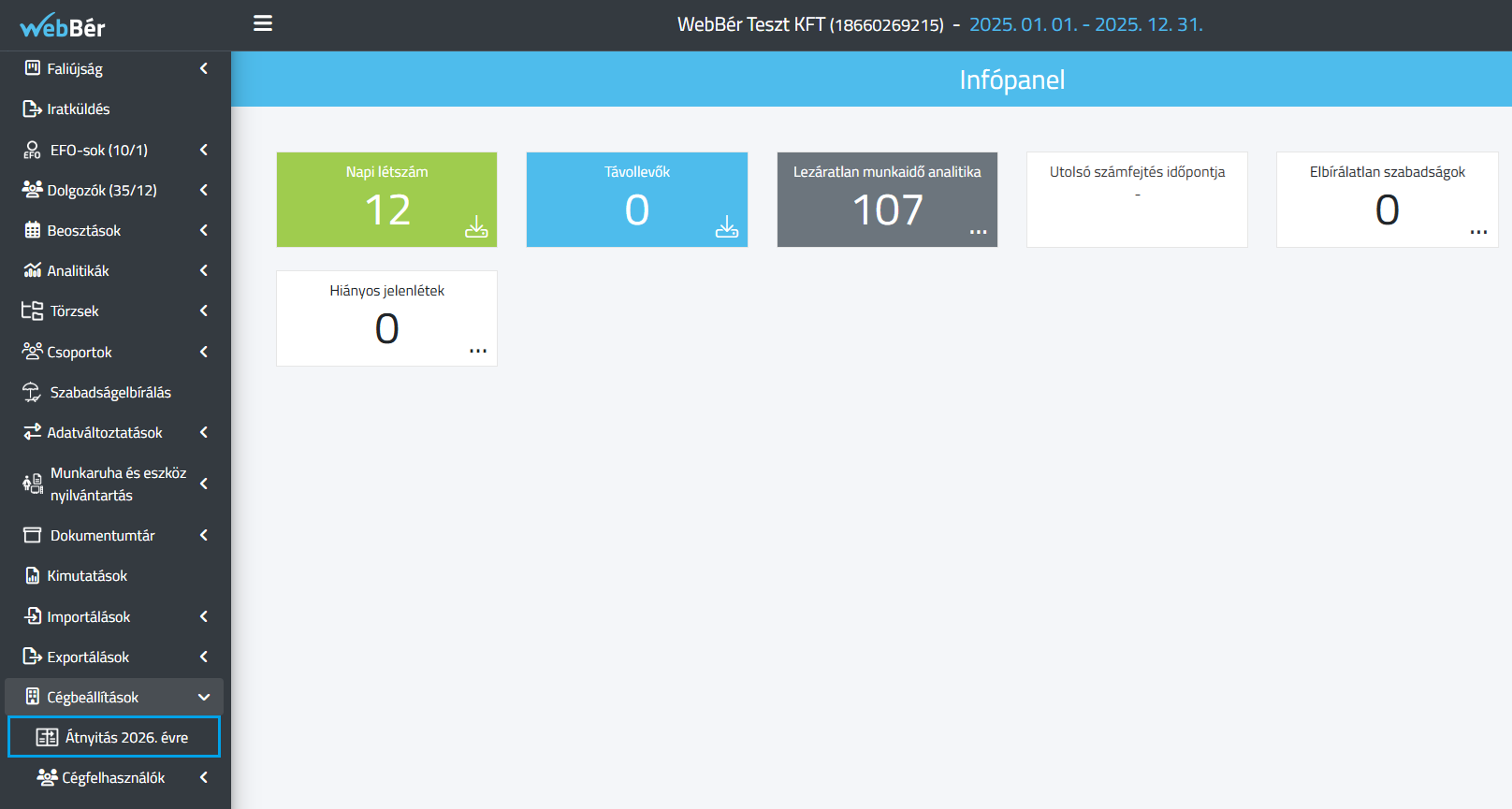 WebBér átnyitás 2026-ra