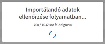 Import feldolgozottság